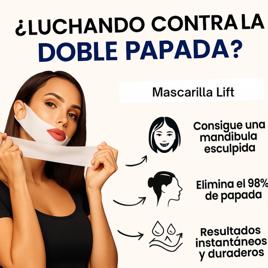 Mascarilla Anti Papada | Elimina y reduce grasa bajo el mentón (5 Unidades)