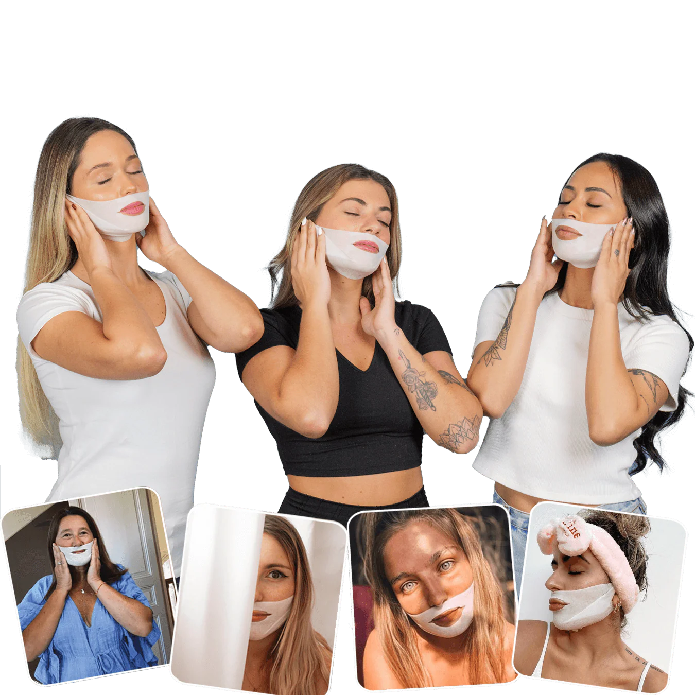 Mascarilla Anti Papada | Elimina y reduce grasa bajo el mentón (5 Unidades)