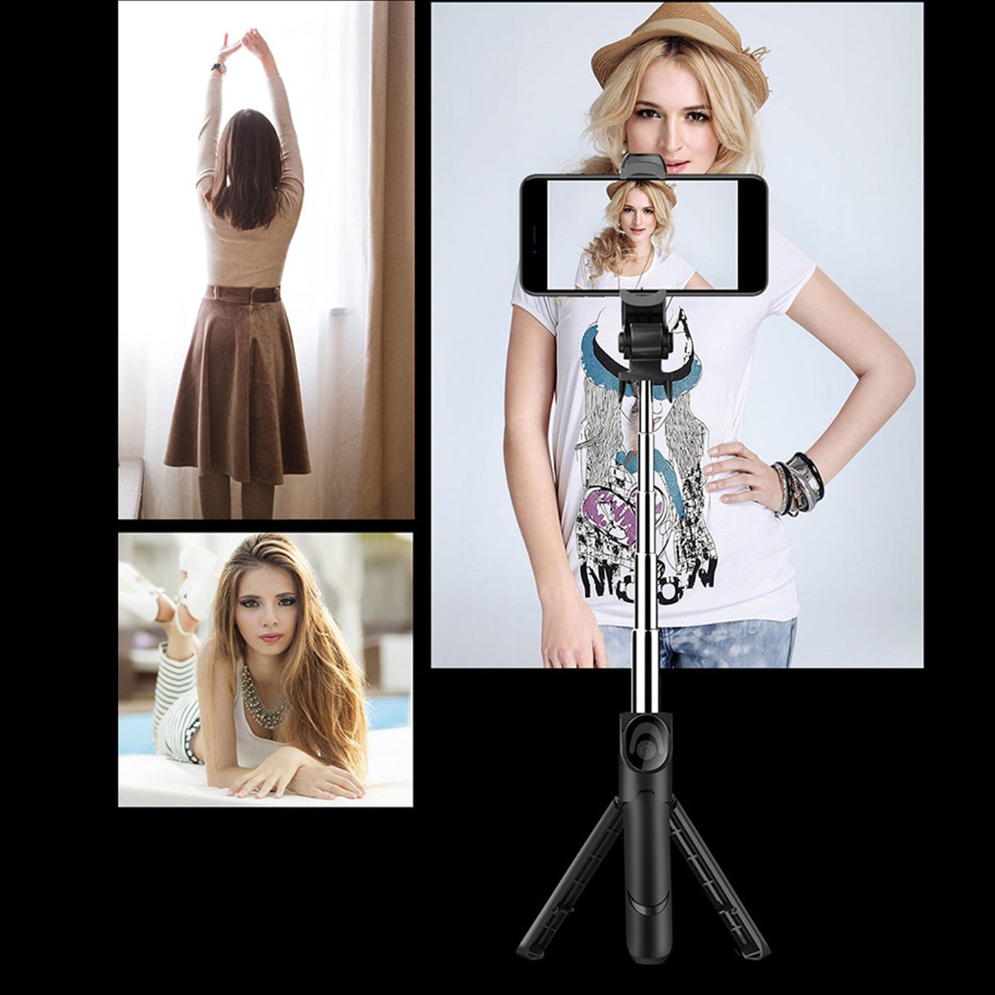 Tripode Baston Selfie Bluetooth 3 En 1