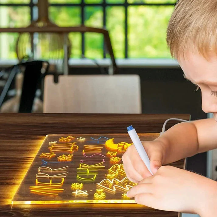 Pizarra Mágica Con luz + Lapices Magik