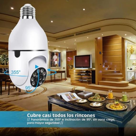Guardian View 360. Cámara Foco De Seguridad Hd 360°