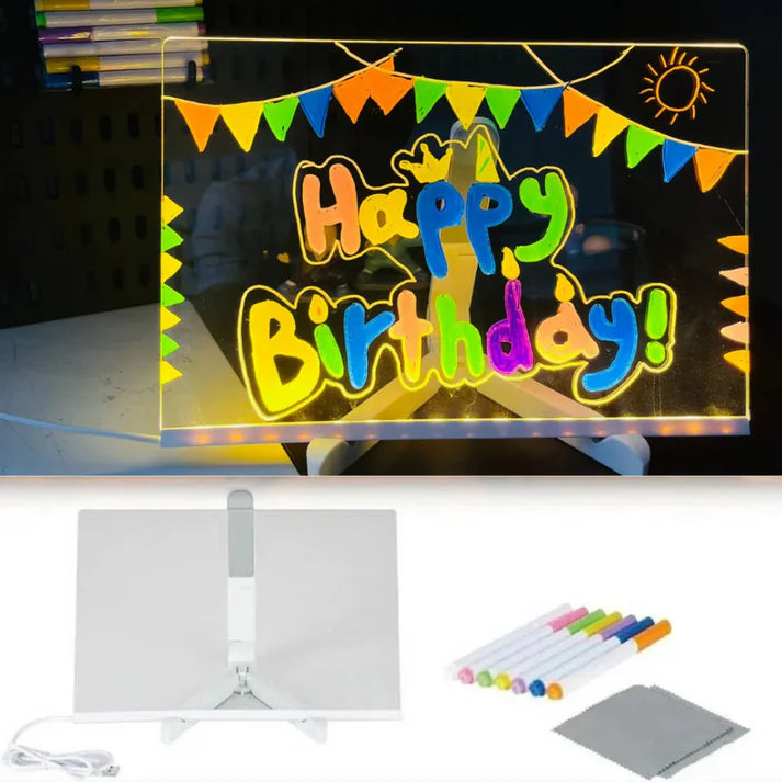 Pizarra Mágica Con luz + Lapices Magik