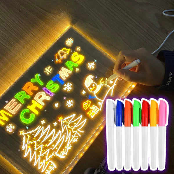 Pizarra Mágica Con luz + Lapices Magik