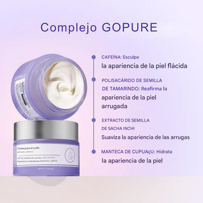 Crema Gopure | Rejuvenece tu Cuello y Escote.
