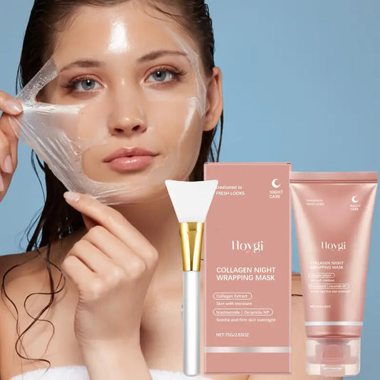 Glass-Mascarilla de Colágeno | Elimina Arrugas y Recupera Firmeza.