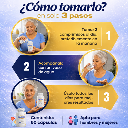 Calcitrin Gold (60 Cápsulas) | Recupera tu Movilidad Natural!