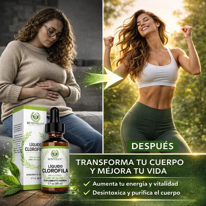 Clorofila Benevolent 60 ML | 💧 El detox que tu cuerpo pide a gritos