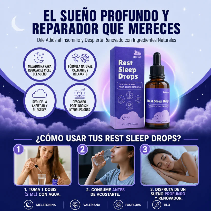 Rest Sleep Drops | Duerme Profundo y Despierta con Enegía!