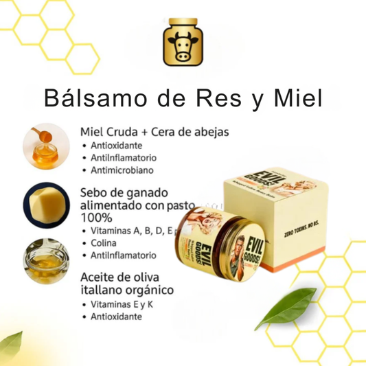 Crema de Sebo Res & Miel Piel Hidratada | Devuélvele a tu Piel la Suavidad que Creías Perdida!