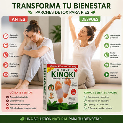 🔥Parches Desintoxicantes Kinoki (3 CAJAS) | Recupera vitalidad y energía sin esfuerzo!