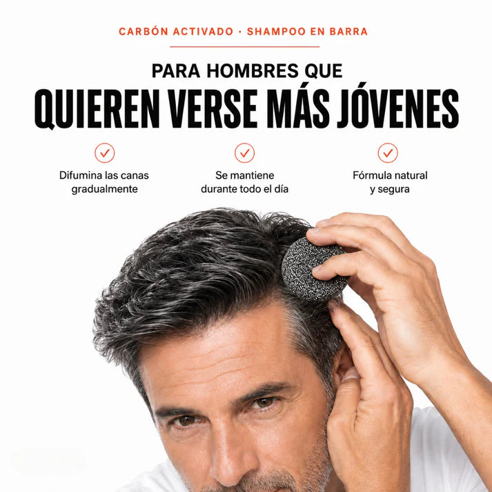 Y - BARRA DE SHAMPOO NEGRO ANTI CANAS