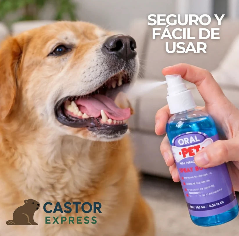 Oral Pet Spray Bucal Limpiador Mascotas | La forma más fácil de cuidar la higiene dental de tu mascota!