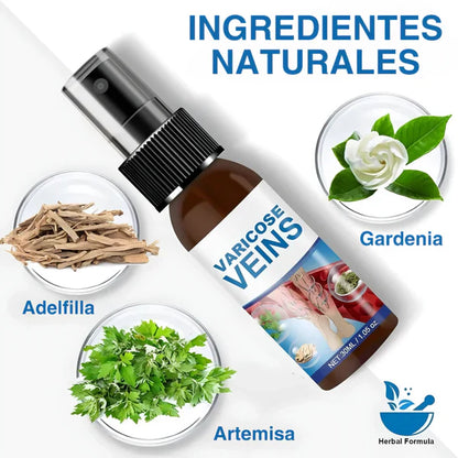 Spray Para Várices - Dale Alivio a tus Piernas. De Regalo 12 Parches para Várices