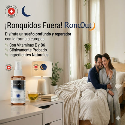 Spray para Ronquidos Roncout | Silencio invisible en un solo spray!