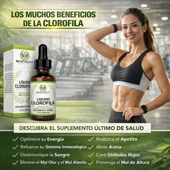 Clorofila Benevolent 60 ML | 💧 El detox que tu cuerpo pide a gritos
