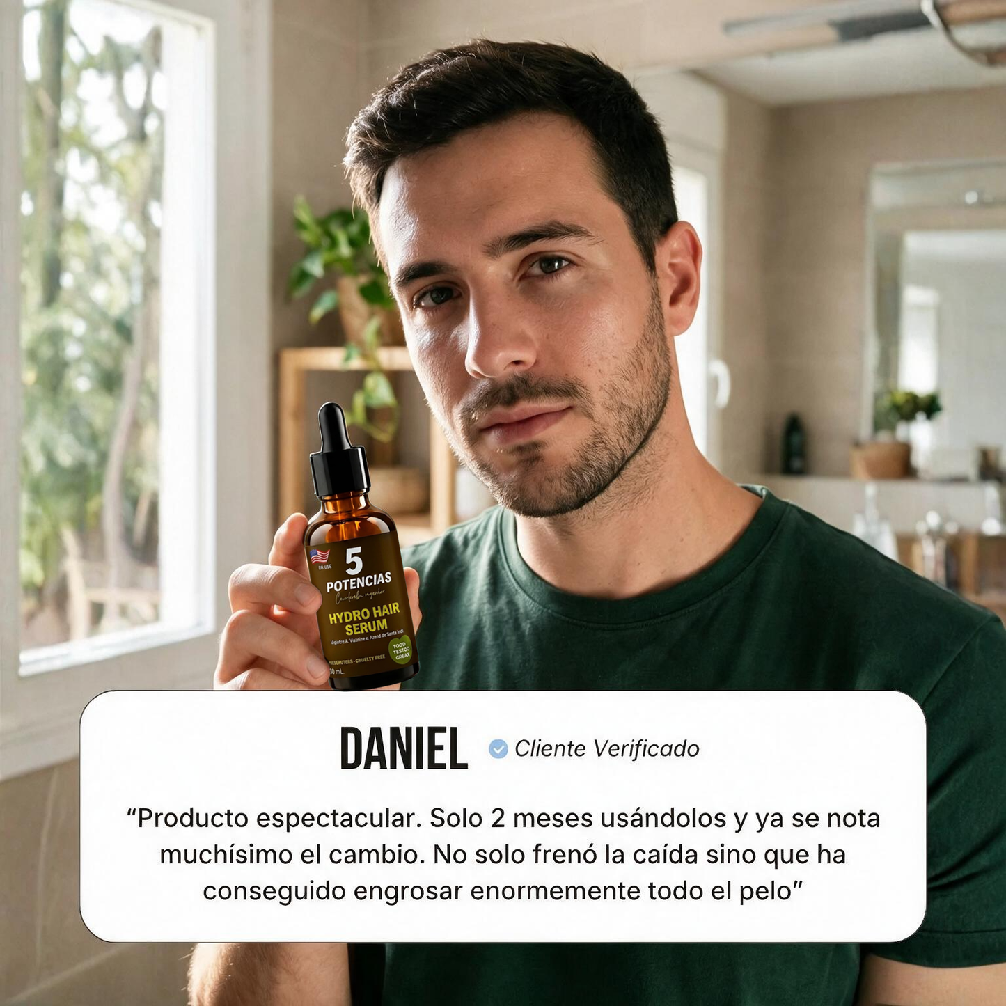 Sérum Anticaída de Doble Acción | Retoma tu pelo de hace años!