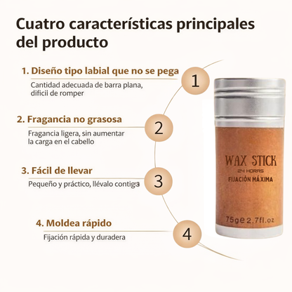 Cera en barra Wax Stick | Lleva de 2 por el precio de 1 Para un Mejor Control del Frizz!