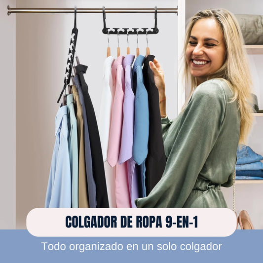 Pack 5 unidades Colgador Plegable Revolución 9 en 1.