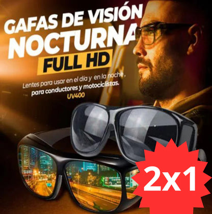 2 x 1 Lentes Polarizados Alta Visión HD Día y Noche