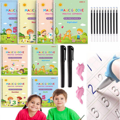 Magic Escritura Pro, Set Cuadernos Magic Caligrafía Montessori.