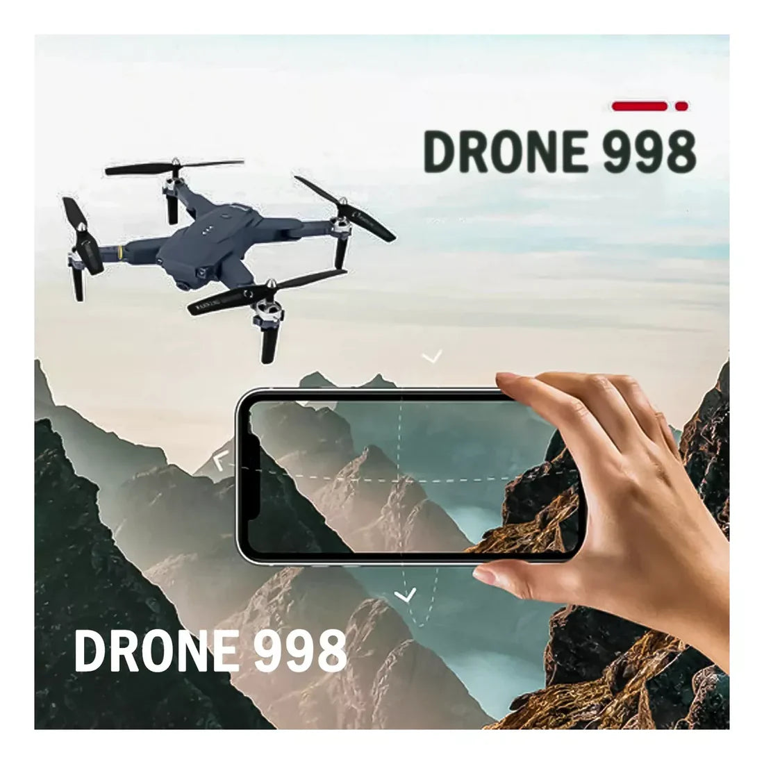 Ojo de Halcón. Dron Dual Camara 4K PRO Wifi